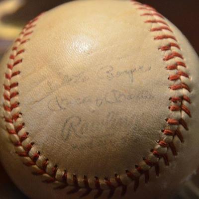 SOLD SOLD SOLD #47 Signed Baseball with Possible Mickey Mantle and others. not authenticated! $100
