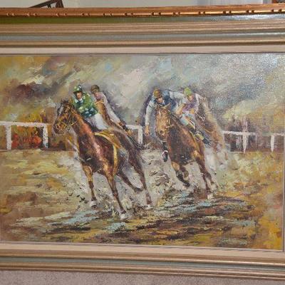 #67 Derby Oil On Canvas 43 1/2''w x 31 1/2''h $40