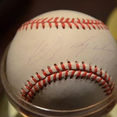 SOLD SOLD SOLD #46 Signed Baseball with Carl Yastrzemski Signature. not authenticated $45