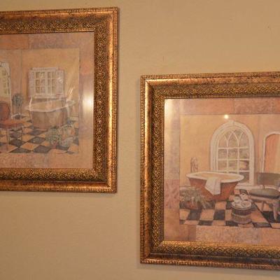 #58 Pair of Art 16''w x 15 1/2''h $10
