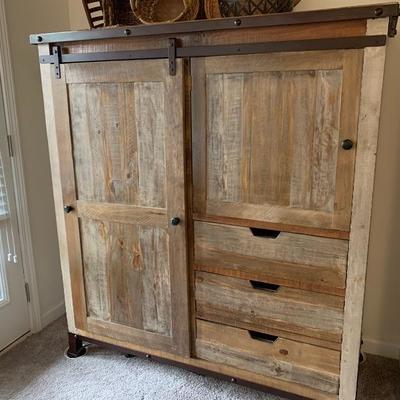 $950-Gentlemenâ€™s Chest-22â€ deep, 60â€ tall, 54â€ wide - this piece is SUPER heavy and will require a professional mover