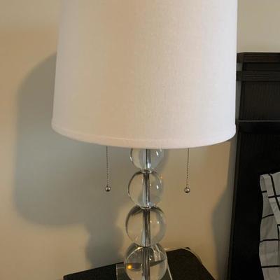 $35-Clear Acrylic Lamp with Shade
