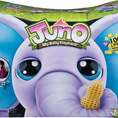 Wildluvs - Juno Interactive Baby Elephant with Moving Trunk