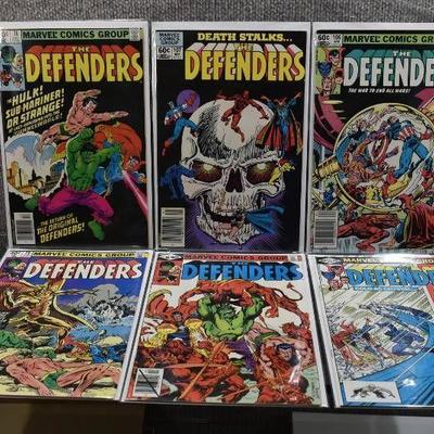 Lot of 6 Marvel Comics The Defenders (1972) #78 - 80, 105 - 107 -WILL SHIP
