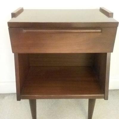 Mid-Century Modern Single Drawer Side Table