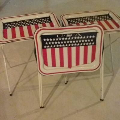 Three Retro Television Tables