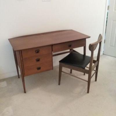 Mid-Century Modern Bassett Desk and Chair
