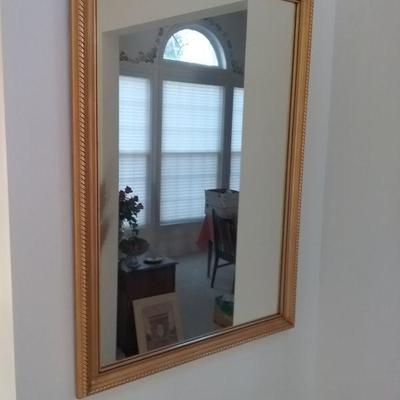 Handsome Mirror with Gold Frame