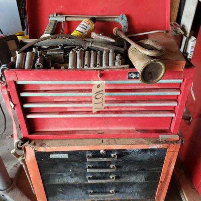 Montgomery Ward and Husky Tool Boxes Full of Tools
Includes 1/2