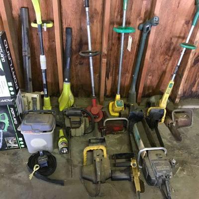 Chain Saws, Ryobi tools, Weed Wackers,
Chain Saws, Ryobi tools, Weed Wackers,