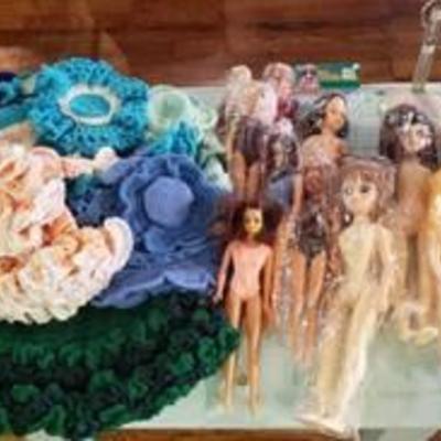 Craft Dolls & Crocheted Dresses and Hats