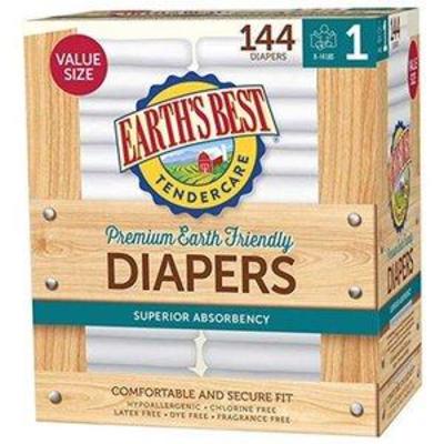 Earth's Best Tender Care Diapers Club Pack - Size 1 - 144ct