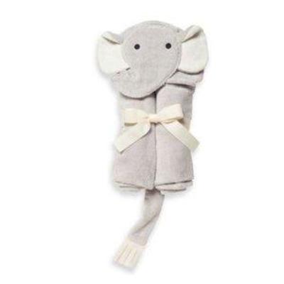 Elegant Baby Elephant Bath Wrap Towel in Grey