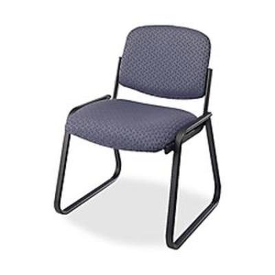 Office Star Work Smart Deluxe Sled Base Arm Chair with Designer Plastic Shell Back, Cadet
