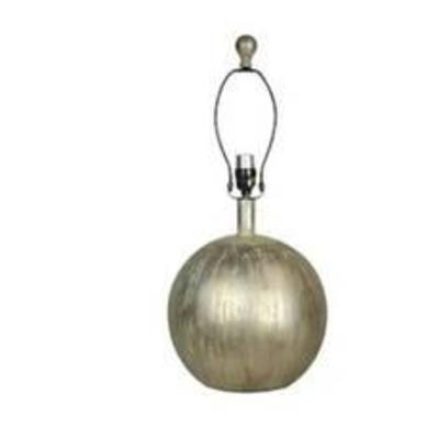 allen + roth 17-in Silver Leaf Electrical Outlet 3-Way Mixed Material Lamp Base Item # 859227 Model # TL06SIL