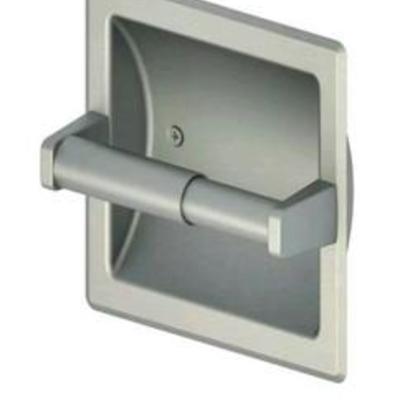 = Project Source Recessed Brushed Nickel Toilet Paper Holder Seton 0379304