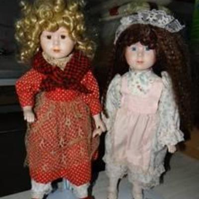 2 Porcelain Dolls