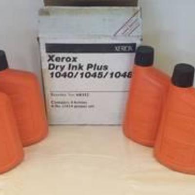 Box of Xerox Dry Ink Plus 104010451048 ~ Four 4 lb. bottles