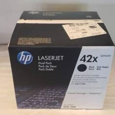 HP Laser Jet 42x Dual Pack Black Toner ~ This toner can be with Lot #6126