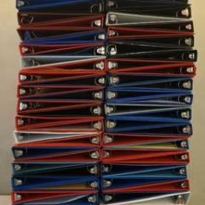 Large Lot of 1 12 Binders ~ Various Colors