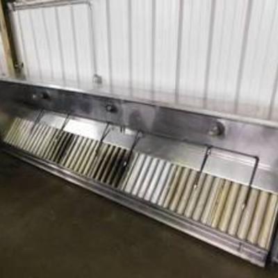 13' Stainless Angled Exhaust Hood