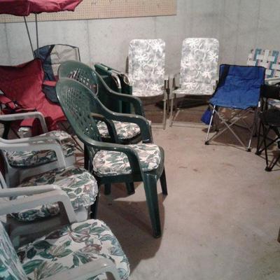 Lawn Chairs & One Canvas Cot