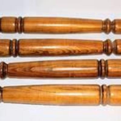(4) Solid Wood 28.5 Table Legs, 9 Circumference
