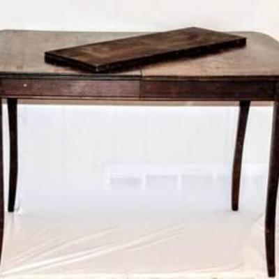 Antique Wood Kitchen Table with 11 Leaf