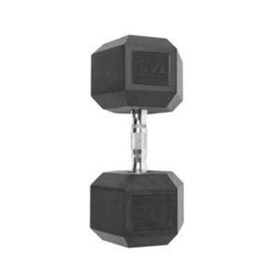 (1) CAP Barbell Coated Hex Dumbbell, Single 70 lbs