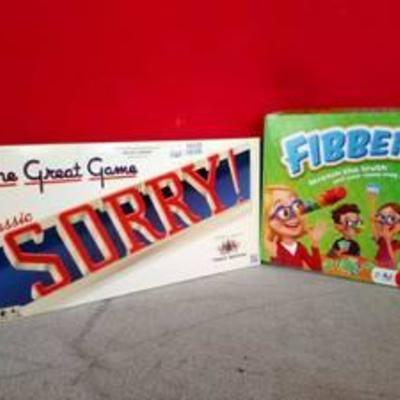 Sorry and Fibber Board Games