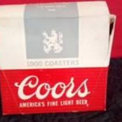 Coors Beer Advertising Coaster Set