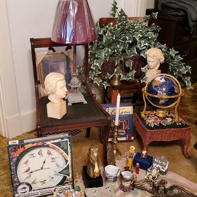 Traditional Decor-Chairs, Busts, Globe +