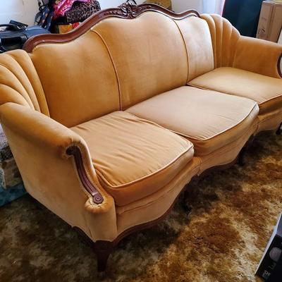Atq Victorian Upholstered Sofa