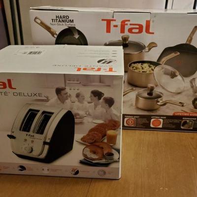 T-Fal Cookware + Toaster New