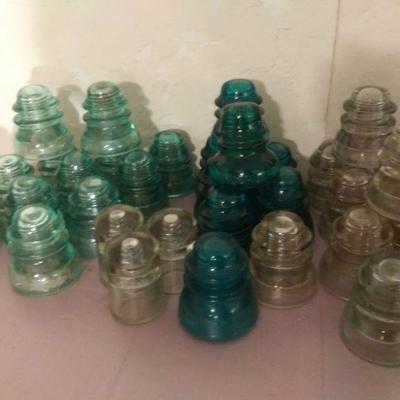 Collection Vtg Electrical Insulators