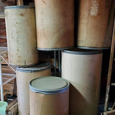 Cardboard & Metal Barrel Containers