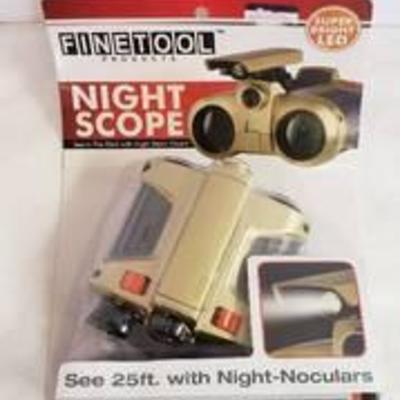 Night-Noculars Binoculars with Pop-Up Light ~NIB