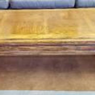 Romweber Viking Oak Furniture ~ Oak Coffee Table ~ Carved Oak Trim ~ 54 in. x 27 in. x 15 in.