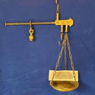 Brass Scale ~ 12 in. x 16 in. hanging