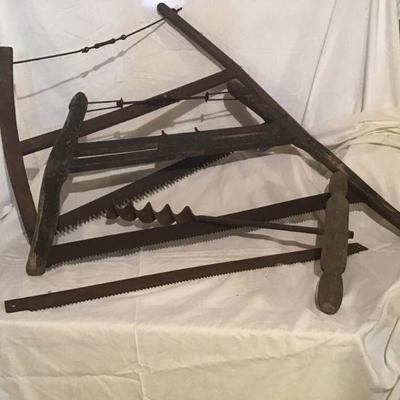 Vintage Primitive Buck Saws