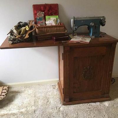 Montgomery Ward Sewing Machine & Notions