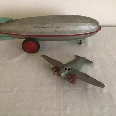 Vintage Metal Aviation Toys