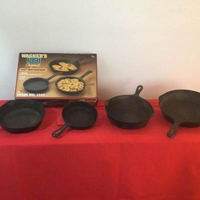 Wagner & Other Cast Iron Frying Pans