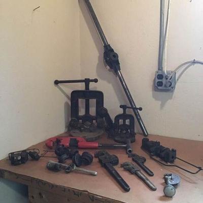 Vintage Pipe Wrenches, Dies Cutters & More