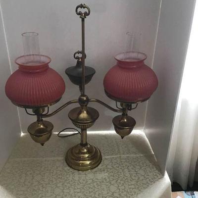 Vintage Globe Parlor Lamp