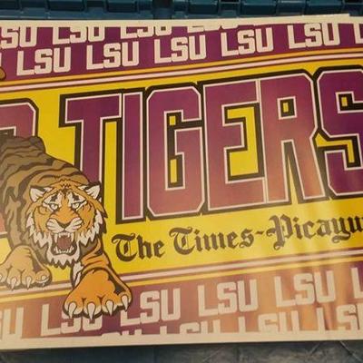 https://www.ebay.com/itm/114168098841 BOX015 VINTAGE LSU GO TIGERS THE TIMES-PICAYUNE DOUBLE SIDED POSTER 11X17 INCHES $5.00