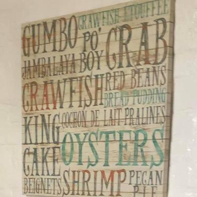 PA037 Gumbo, Crab Fish Hanging Wall Art $35 .
We will not hold unless Paid for
Venmo @Rafael-Monzon-1
PayPal:...