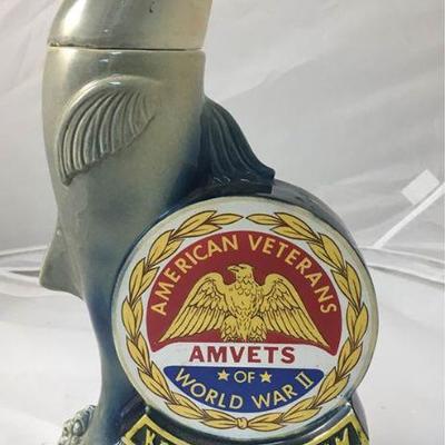 https://www.ebay.com/itm/124142019677 KB0085: 1974 America Veterans 30th National Convention Dolphin Liquor Decanter $60