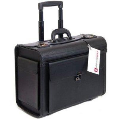 Alpine Swiss Rolling 17 Laptop Briefcase on Wheels Attache Lawyers Case Legal Size