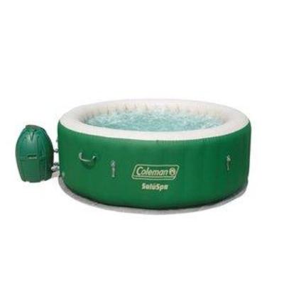 Coleman SaluSpa Inflatable Hot Tub Spa, Green & White